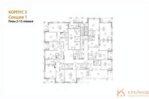 1-к квартира, строящийся дом, 59м2, 14/25 этаж