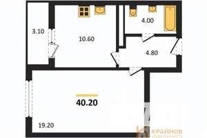 1-к квартира, вторичка, 40м2, 6/25 этаж