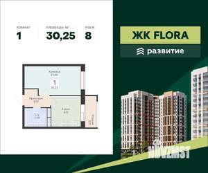 1-к квартира, вторичка, 30м2, 8/17 этаж