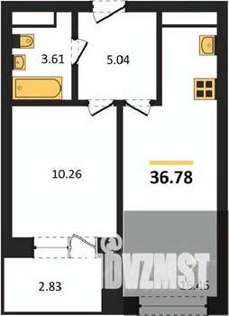 1-к квартира, вторичка, 37м2, 13/28 этаж