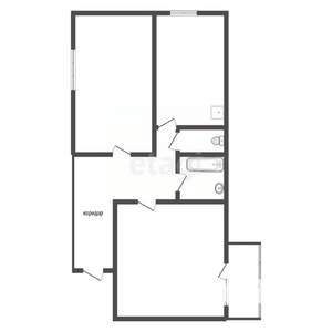 2-к квартира, вторичка, 62м2, 3/12 этаж