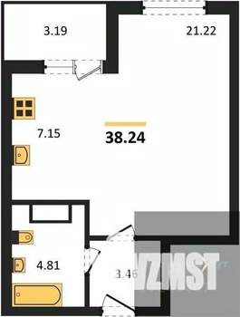 Студия квартира, вторичка, 39м2, 11/18 этаж