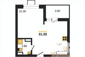 Студия квартира, вторичка, 31м2, 10/14 этаж
