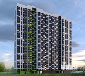 1-к квартира, строящийся дом, 44м2, 24/27 этаж