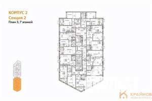 1-к квартира, вторичка, 46м2, 3/21 этаж