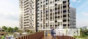 1-к квартира, строящийся дом, 53м2, 7/21 этаж