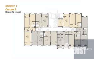 1-к квартира, вторичка, 45м2, 12/18 этаж