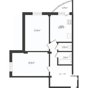 2-к квартира, вторичка, 70м2, 10/16 этаж