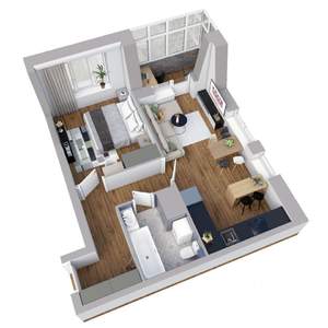 2-к квартира, вторичка, 46м2, 24/25 этаж