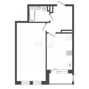 1-к квартира, вторичка, 32м2, 5/21 этаж