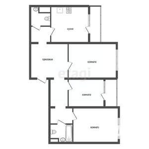 3-к квартира, вторичка, 84м2, 16/18 этаж