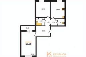 2-к квартира, вторичка, 66м2, 8/17 этаж