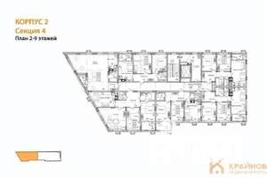 3-к квартира, строящийся дом, 88м2, 6/14 этаж
