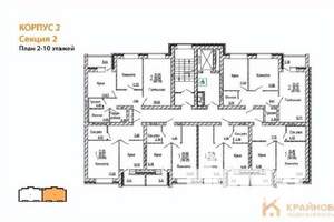 2-к квартира, вторичка, 59м2, 6/10 этаж