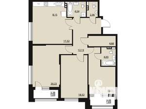 3-к квартира, вторичка, 111м2, 5/23 этаж