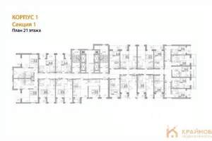 2-к квартира, вторичка, 72м2, 21/28 этаж