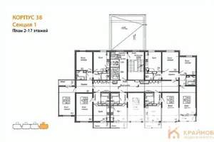 1-к квартира, вторичка, 38м2, 6/17 этаж