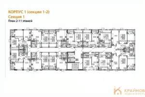 1-к квартира, вторичка, 34м2, 6/11 этаж