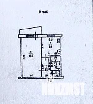 1-к квартира, вторичка, 38м2, 6/9 этаж