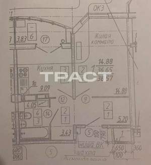 1-к квартира, вторичка, 37м2, 7/10 этаж