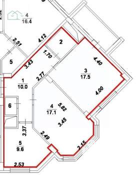 2-к квартира, вторичка, 60м2, 13/14 этаж