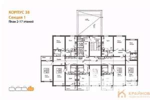 3-к квартира, вторичка, 76м2, 14/17 этаж