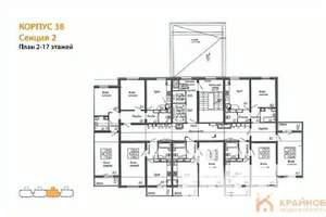 1-к квартира, вторичка, 38м2, 10/17 этаж