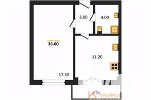 1-к квартира, вторичка, 37м2, 10/15 этаж