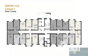1-к квартира, вторичка, 40м2, 1/17 этаж