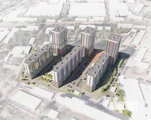 1-к квартира, строящийся дом, 37м2, 1/17 этаж