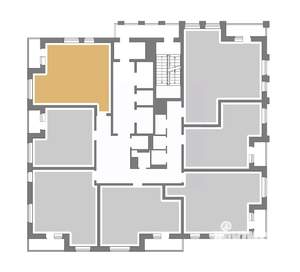 1-к квартира, вторичка, 46м2, 19/25 этаж