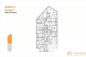 3-к квартира, вторичка, 107м2, 15/21 этаж