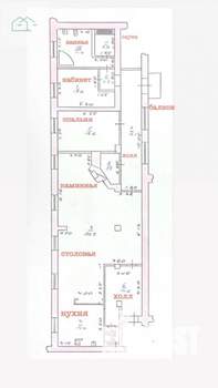 3-к квартира, вторичка, 173м2, 3/4 этаж