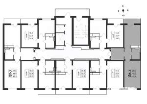 2-к квартира, вторичка, 50м2, 4/19 этаж