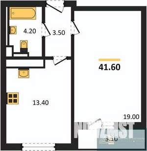 1-к квартира, вторичка, 42м2, 5/17 этаж