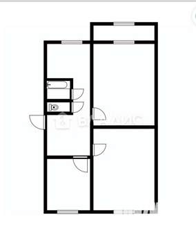3-к квартира, вторичка, 62м2, 4/5 этаж