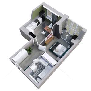 1-к квартира, вторичка, 38м2, 19/25 этаж