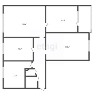 4-к квартира, вторичка, 68м2, 4/9 этаж