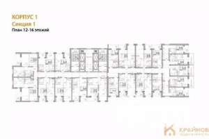 1-к квартира, вторичка, 47м2, 12/28 этаж