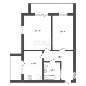 2-к квартира, вторичка, 58м2, 2/4 этаж