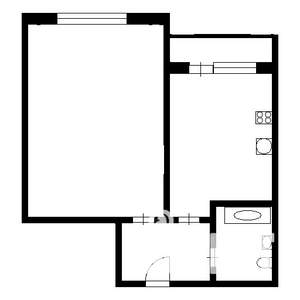 1-к квартира, вторичка, 34м2, 3/9 этаж