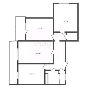 3-к квартира, вторичка, 88м2, 6/10 этаж
