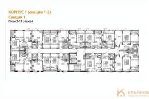 1-к квартира, вторичка, 41м2, 7/11 этаж