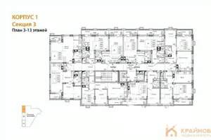 2-к квартира, строящийся дом, 53м2, 10/15 этаж