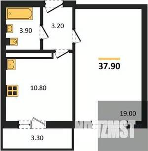 1-к квартира, вторичка, 38м2, 5/17 этаж