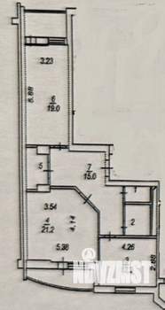 2-к квартира, вторичка, 76м2, 4/18 этаж