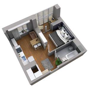 1-к квартира, вторичка, 34м2, 18/25 этаж