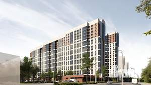 1-к квартира, строящийся дом, 40м2, 2/18 этаж