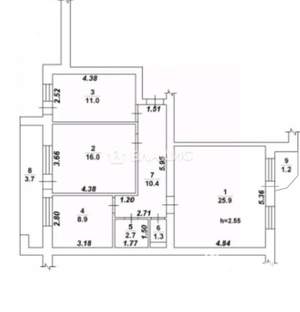 3-к квартира, вторичка, 81м2, 7/10 этаж