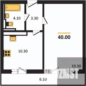 1-к квартира, вторичка, 40м2, 7/17 этаж